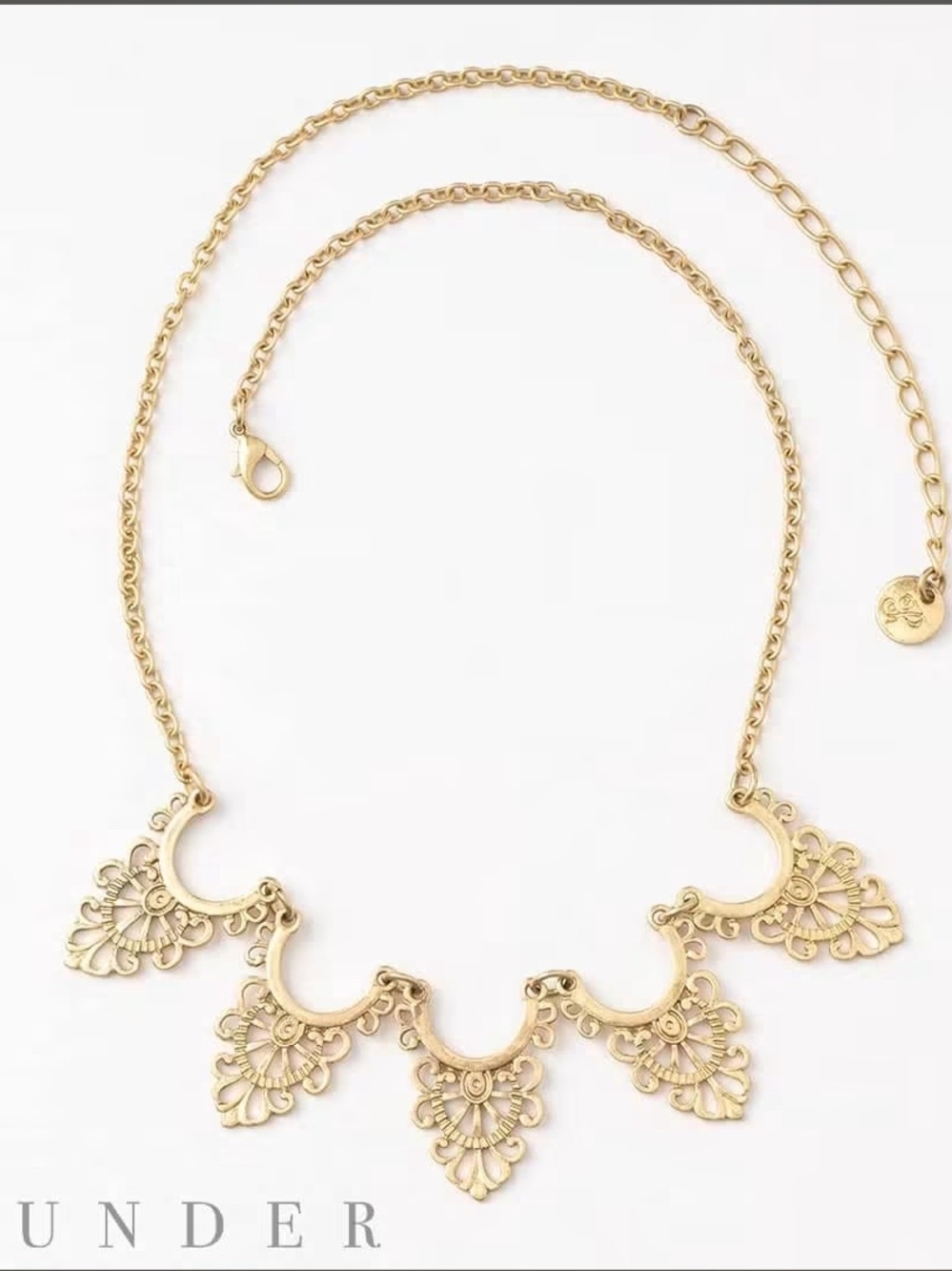 Gold Vintage Statement Necklace